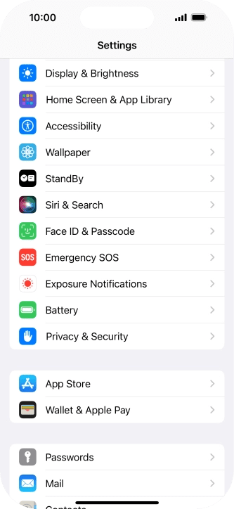 Settings app
