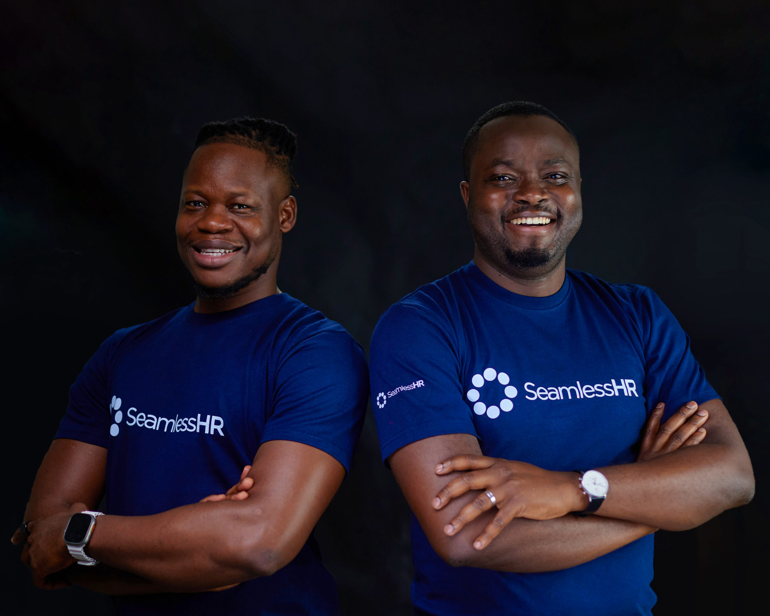 Dr Emmanuel Okeleji and Deji Lana, cofounders of SeamlessHR
