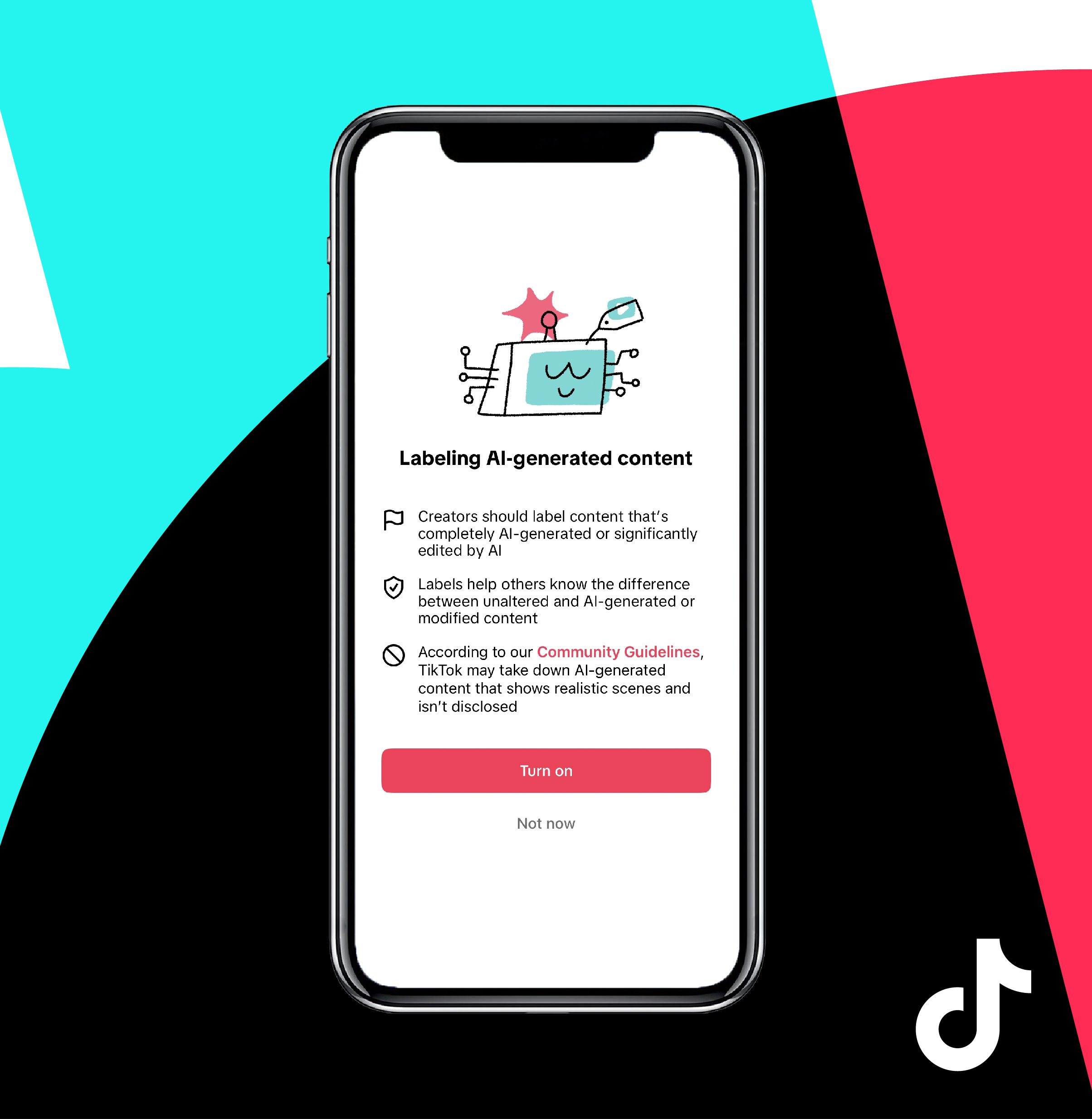 TikTok: Labelling AI-generated contents