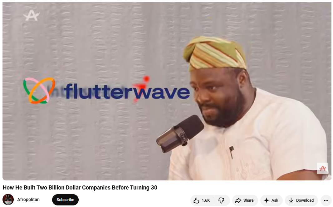 Flutterwave co-founder Iyinoluwa Aboyeji 