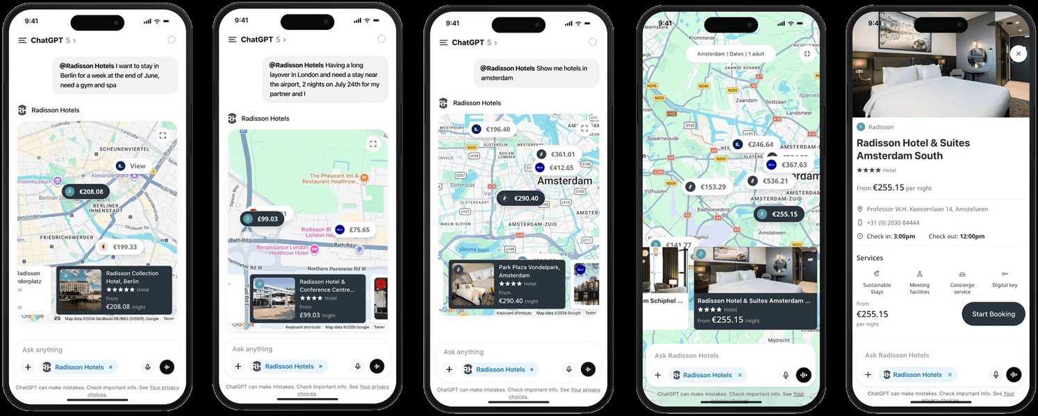 Radisson unveils new ChatGPT app for easier hotel search and booking