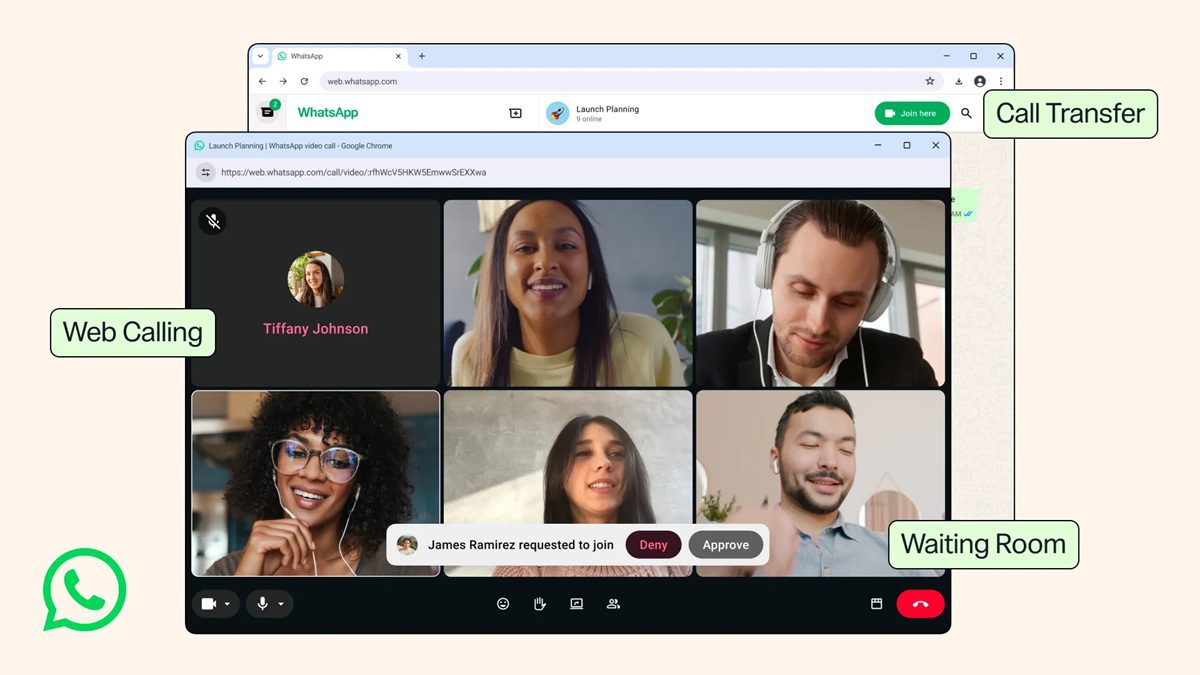 WhatsApp rolls out new calling features, including browser calls and waiting rooms