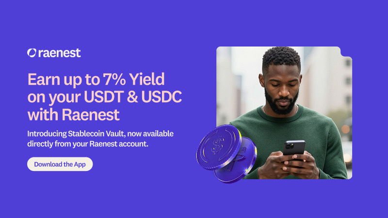 Raenest expands stablecoin offering, bringing receiving, spending and yield earning into one experience