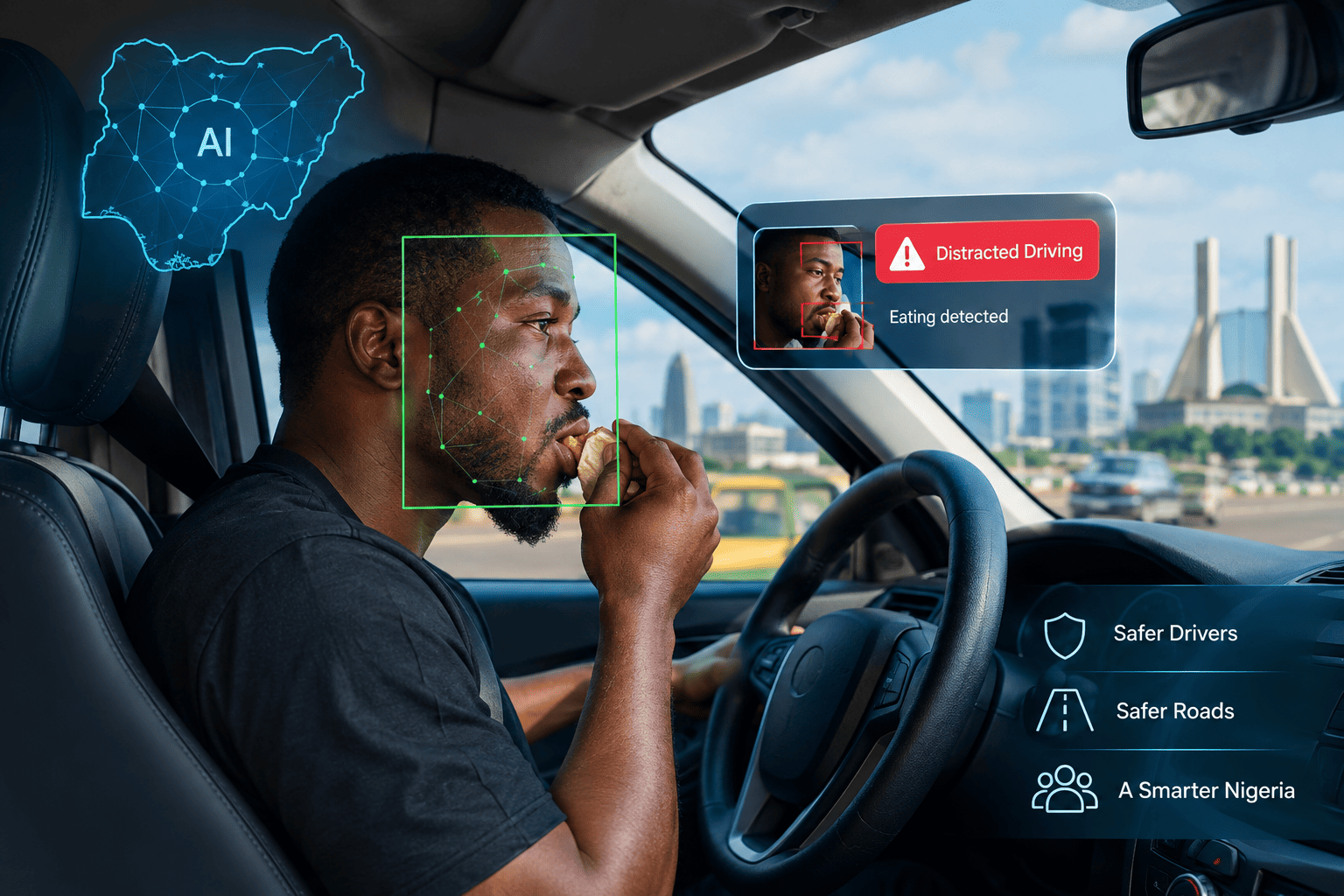 Nigerian developer, Fagbuaro, builds AI system to flag driver distractions