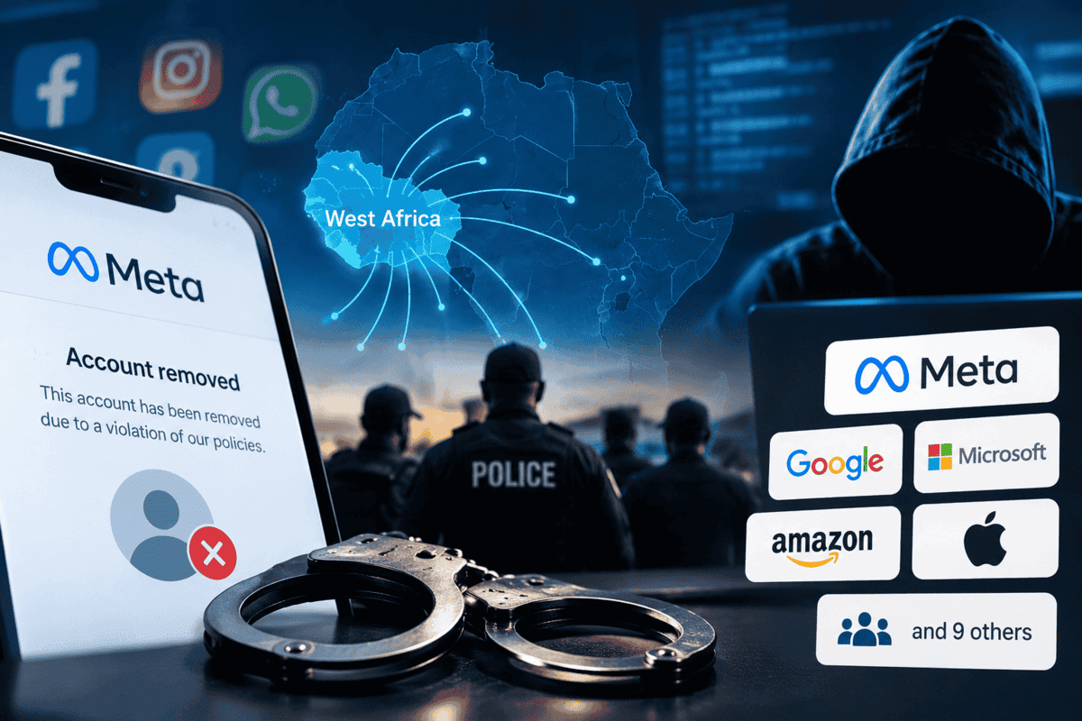 Meta-led crackdown removes 3.7 million accounts linked to West African scam networks, arrest 28