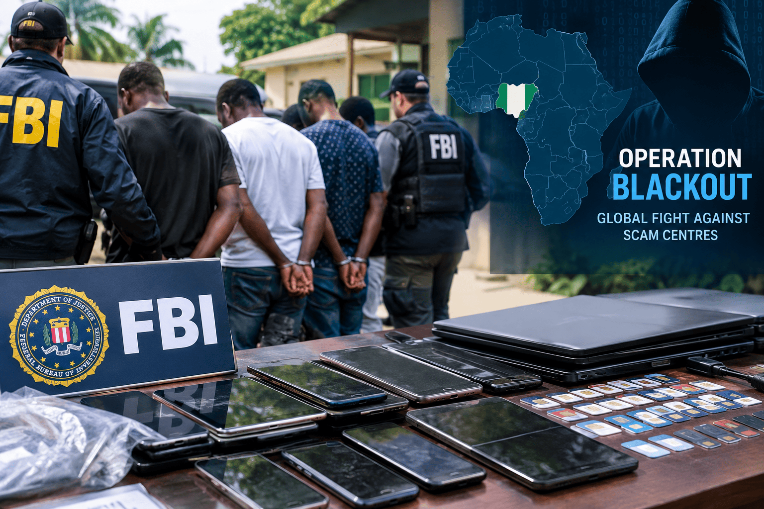 9 arrested, 53 devices seized in Nigeria as FBI details Operation Blackout