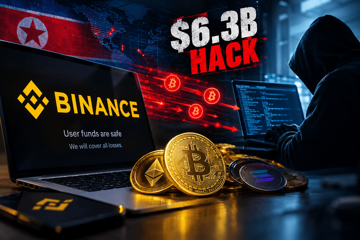 North Korean-linked hackers steal $6.3 billion from Binance in biggest crypto heist ever