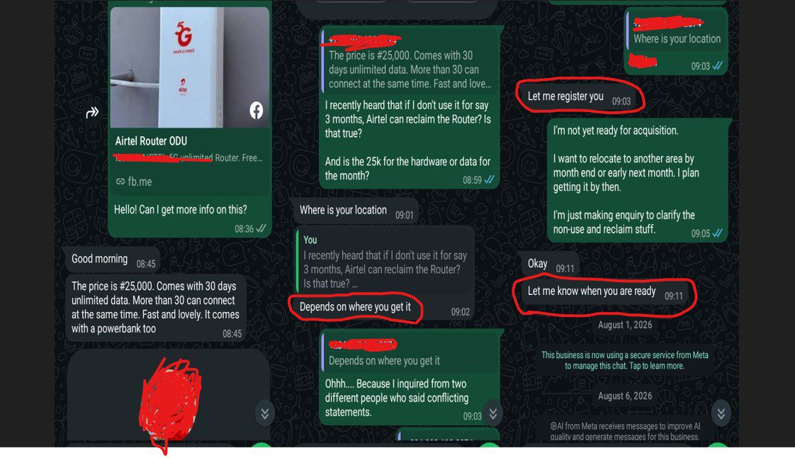 Chat with Airtel 5G Router Agent