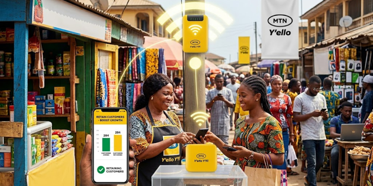 MTN launches Y'ello Y'Fi to help Nigerian businesses track and retain customers via Wi-Fi