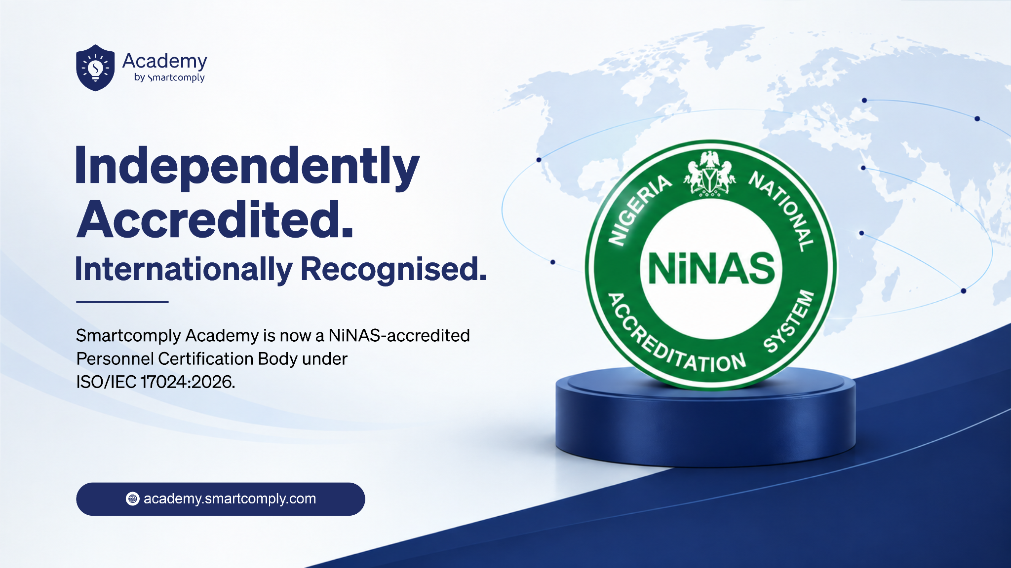 Smartcomply Academy achieves independent accreditation to ISO/IEC 17024:2026 — the international standard for certification of persons
