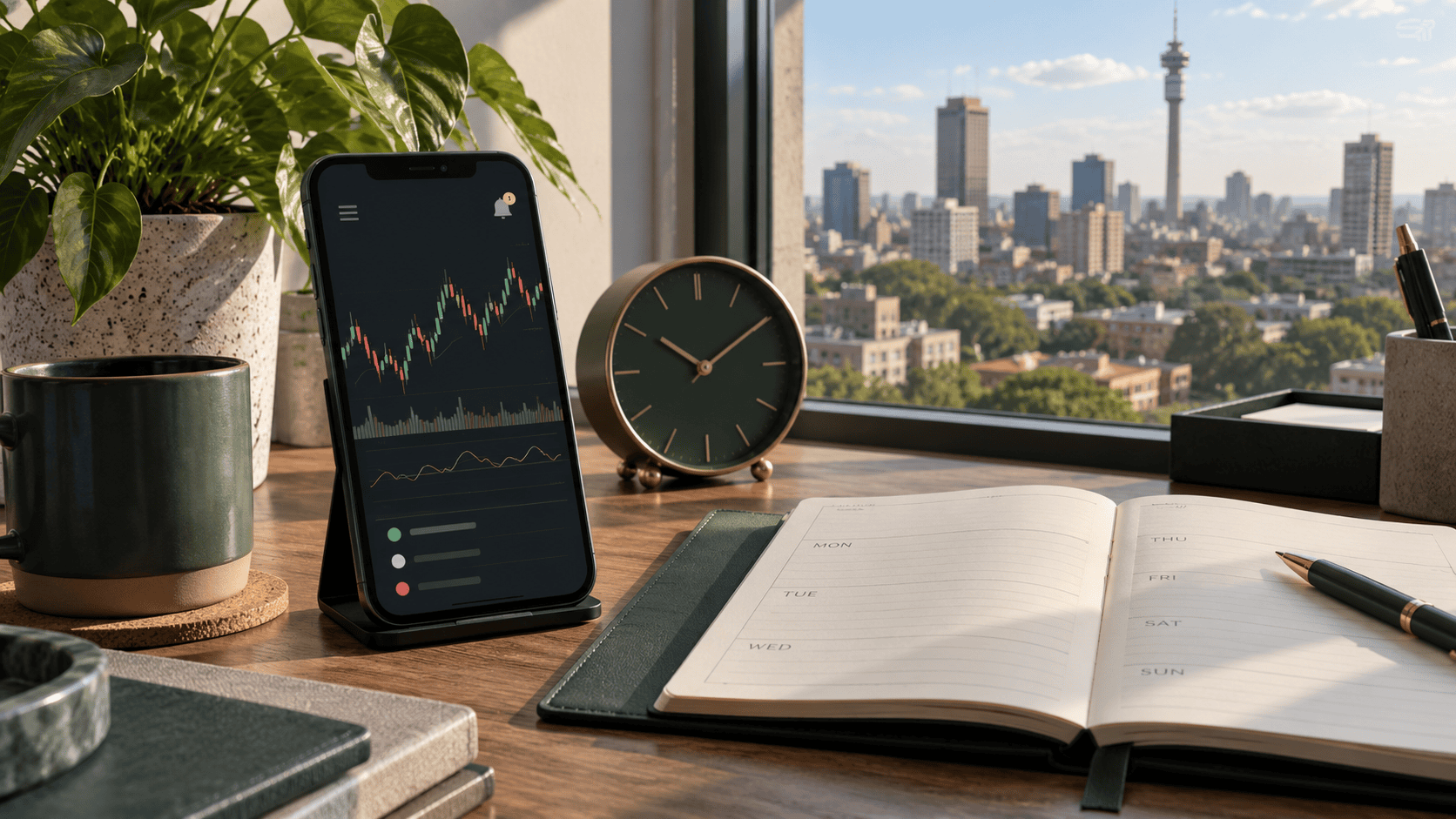 Forex trading tools in South Africa: Matching mobile charts with market hours and news alerts