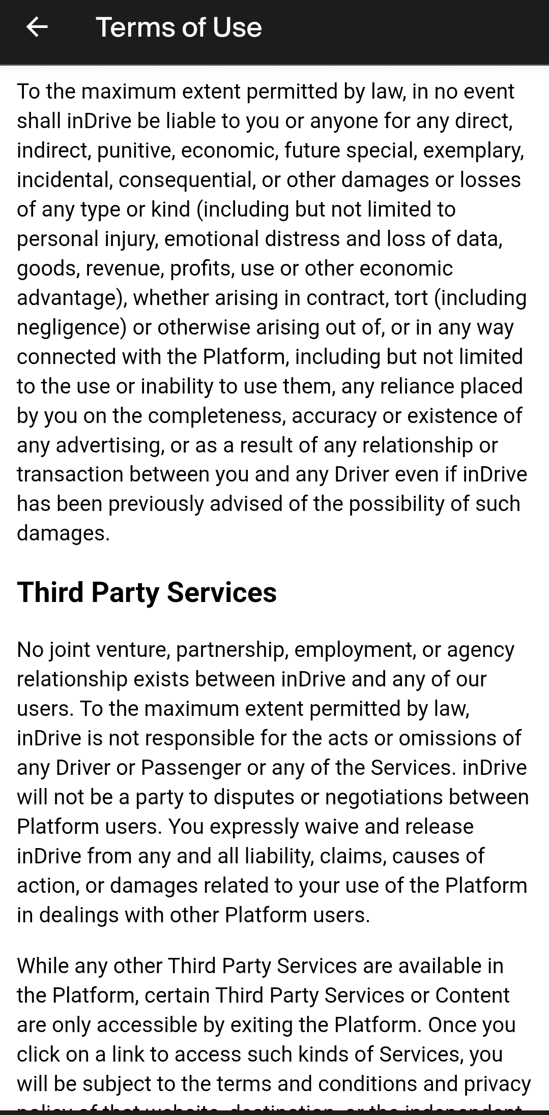 inDrive has zero liability to drivers and riders, Bolt pegged at N700,000